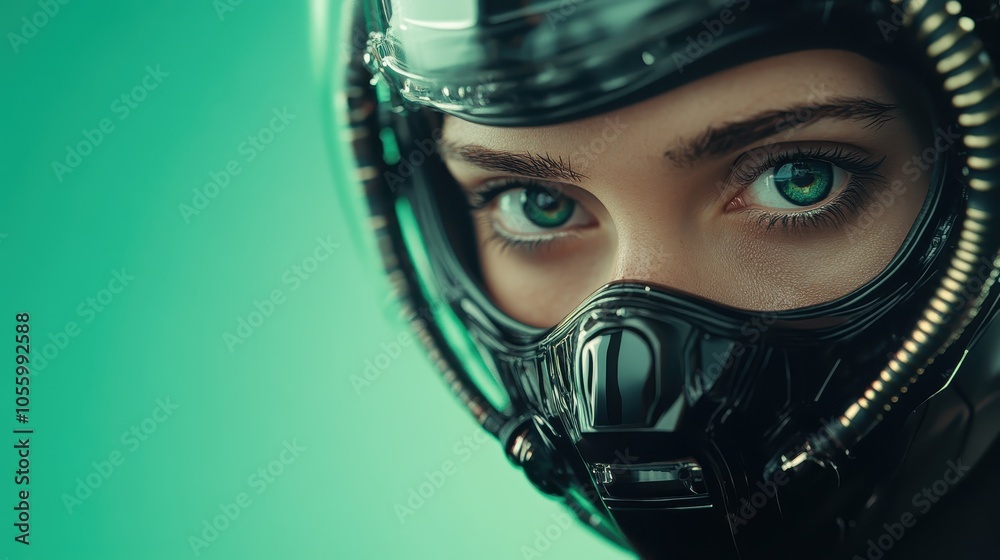 A dual eye-focused futuristic mask captures attention with its sleek aesthetics, high-tech appearance, and cyber-themed elements, invoking modern exploration themes. A dual eye-focused futuristic mask captures attention with its sleek aesthetics, high-tech appearance, and cyber-themed elements, invoking modern exploration themes.