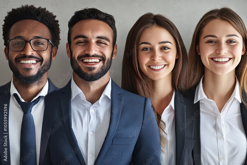 Diverse business team headshots smiling multiracial executives in professional portraits collage Diverse business team headshots smiling multiracial executives in professional portraits collage