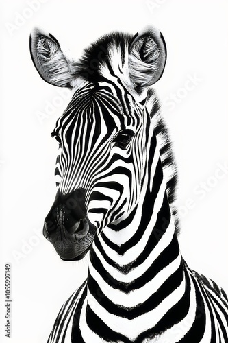 Wallpaper Mural zebra illustration isolated Torontodigital.ca