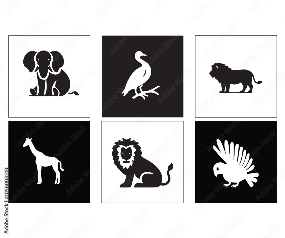 Obraz premium Infant Visual Stimulation Patterns. Black and white flash card with high contrast newborn wall art
