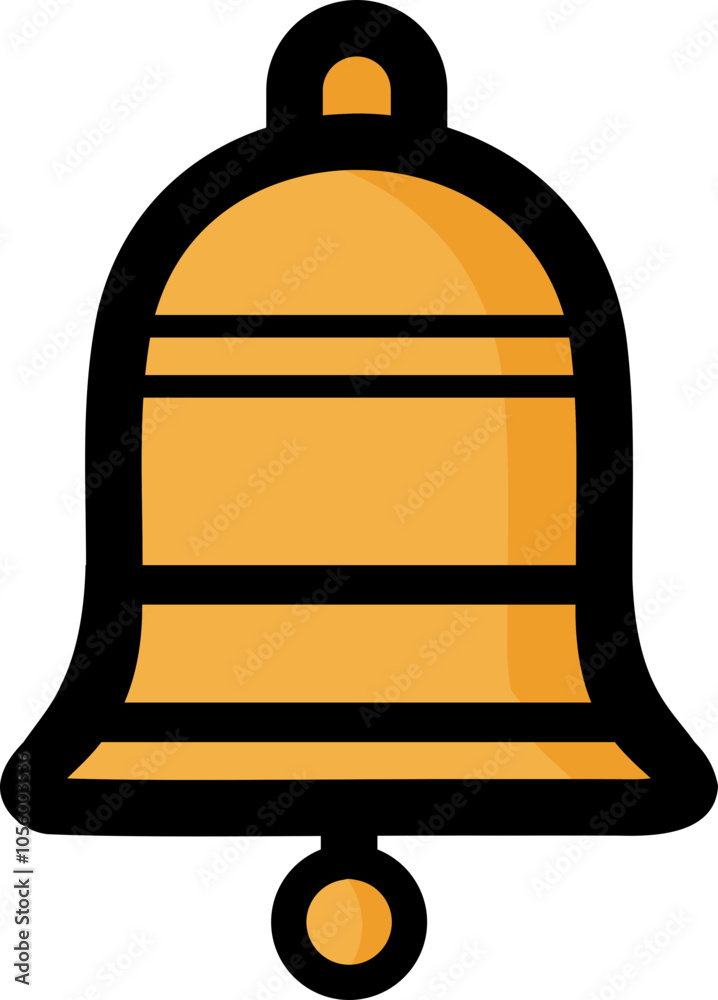 Bell icon in very simple 2D style | Useful for UI, UX, website design ...