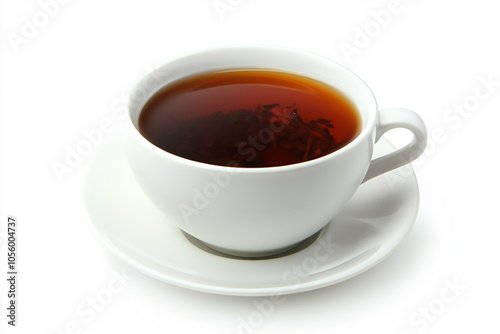 Beautiful view of Tea Cup on white background