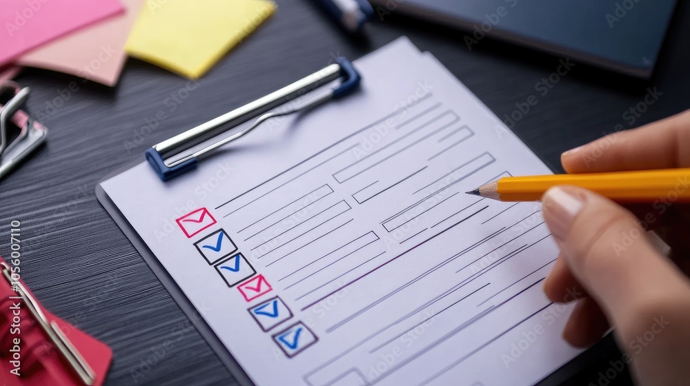 A professional innovation scorecard filled with success measures for evaluating new services and products, ready for review in a modern office. A professional innovation scorecard filled with success measures for evaluating new services and products, ready for review in a modern office.