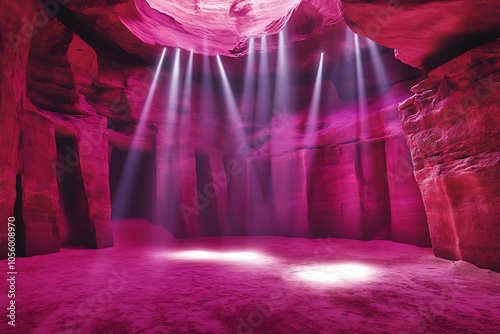 The interior of the narrow walls of the winding Antelope Canyon in Navajo Tribal Park, near Page Arizona.
