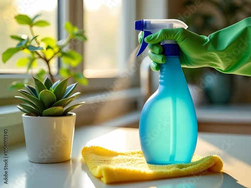 Eco-Friendly Cleaning Using Microfiber Cloths and Natural Sunlight