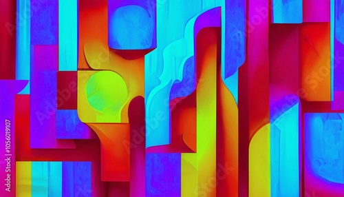 Abstract geometric colorful background