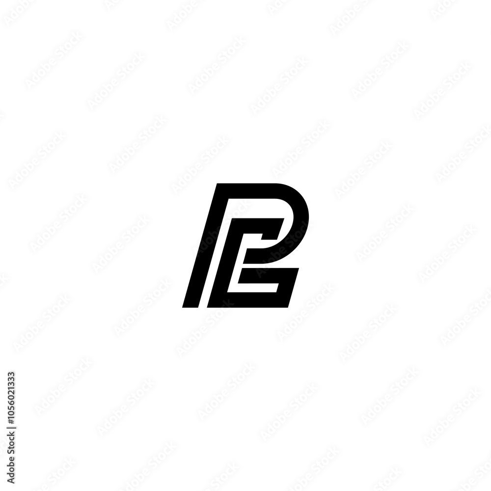 Modern Minimalist Lettermark: The letters Modern Minimalist Lettermark: The letters