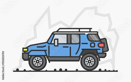 Wallpaper Mural car for desert land Torontodigital.ca