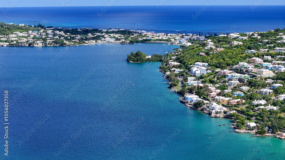 Fototapeta premium Aerial Views of Bermuda