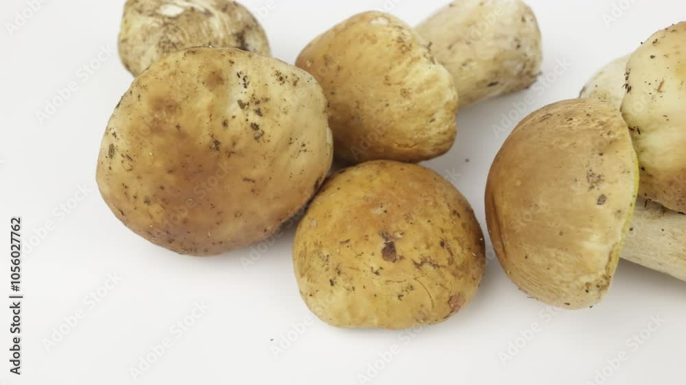 champignons : cêpes de bordeaux, en gros plan, isolés sur un fond blanc champignons : cêpes de bordeaux, en gros plan, isolés sur un fond blanc