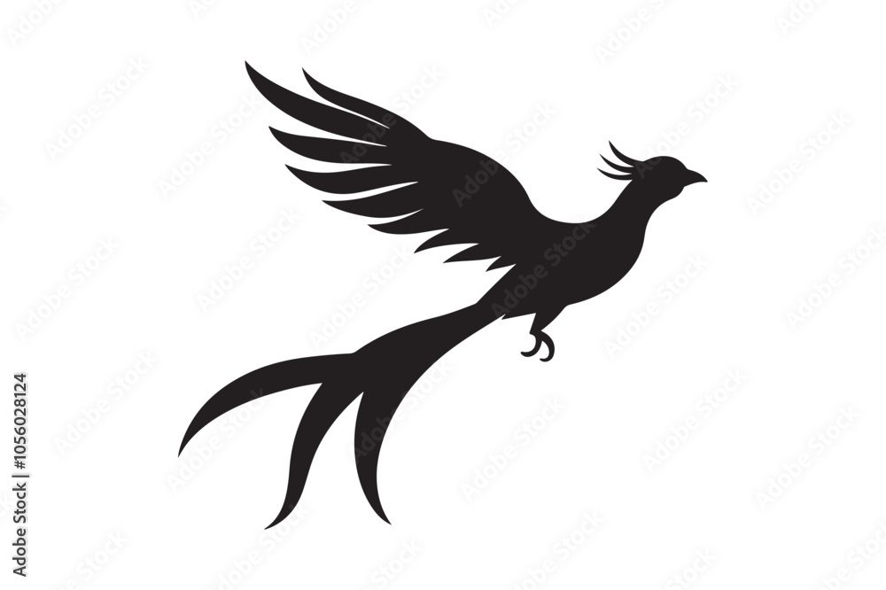 Resplendent Quetzal Silhouette vector illustration, Resplendent Quetzal Silhouette Resplendent Quetzal Silhouette vector illustration, Resplendent Quetzal Silhouette
