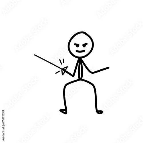 Stickman in Sport Action Poses  
