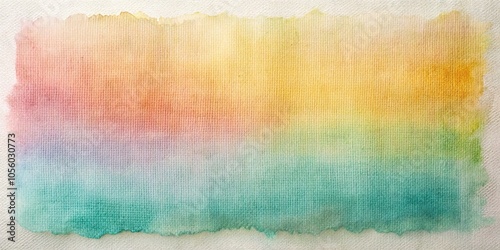 Soft watercolor washes on fabric create a subtle and muted color effect, soft focus, gentle, dimensional photo