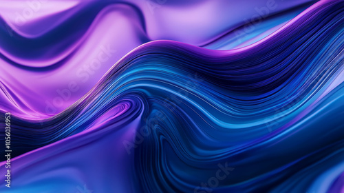 Abstract wave patterns with smooth transitions between