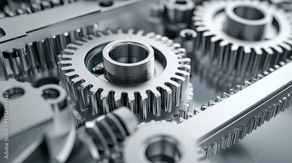 High-quality image of motorized factory pulley system on a white background, showcasing industrial mechanics High-quality image of motorized factory pulley system on a white background, showcasing industrial mechanics