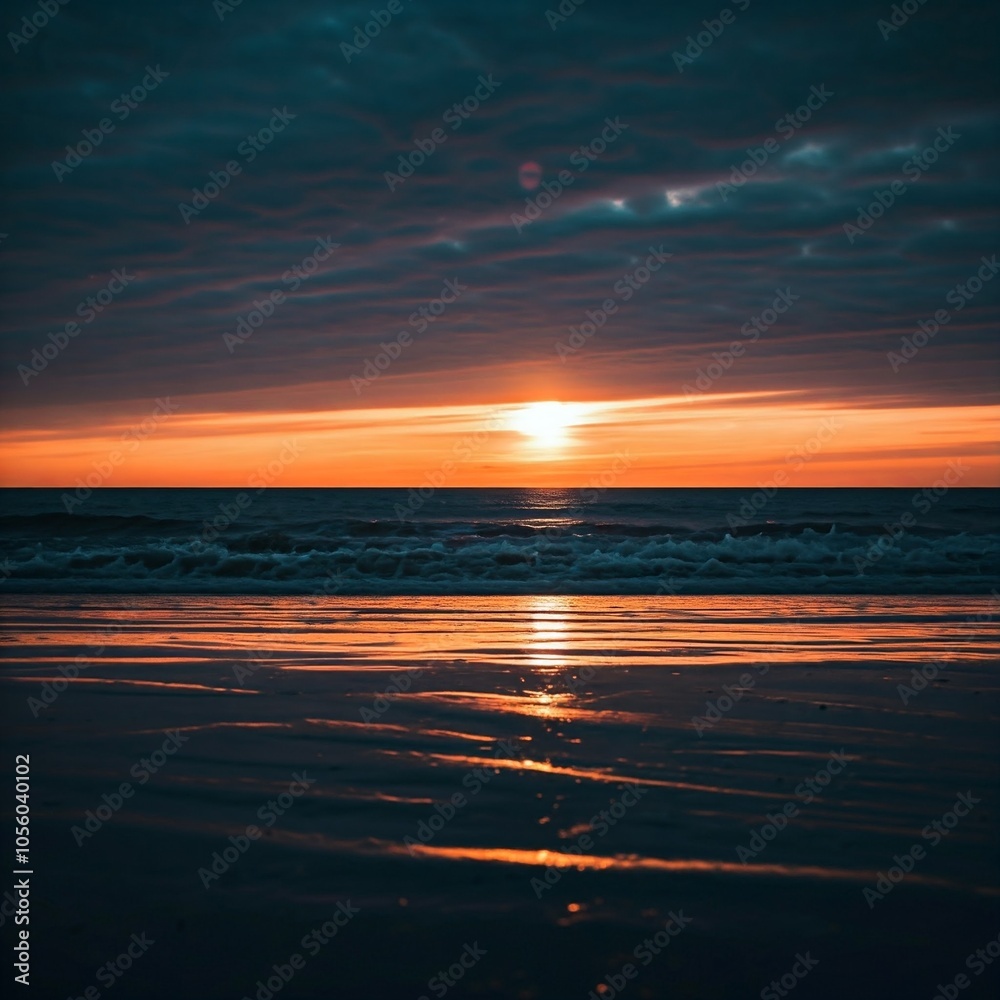 Obraz premium sunset over the sea