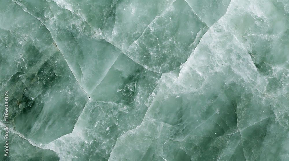 Fototapeta A smooth, polished jade stone background with a subtle shine and a large space for text