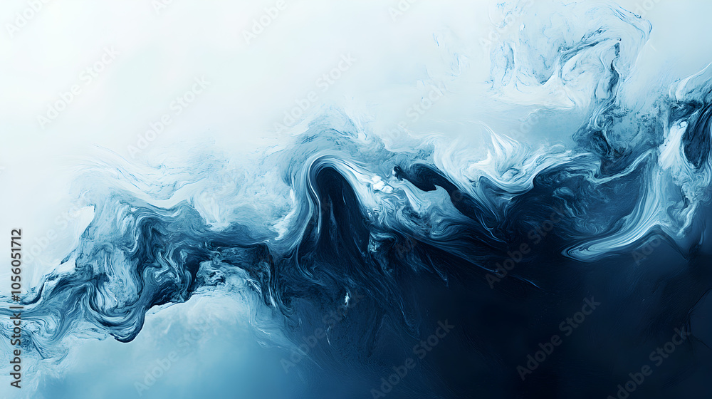 Abstract blue and white marble texture with fluid, flowing lines. Abstract blue and white marble texture with fluid, flowing lines.
