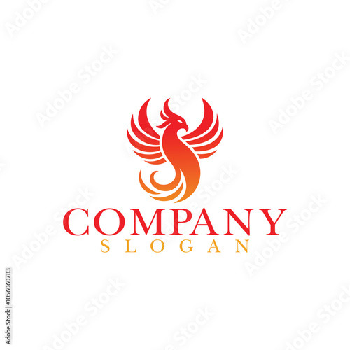 Elegant Phoenix Logo Vector Design