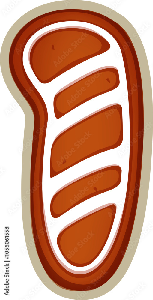 Christmas cookie font, number 1 gingerbread biscuit for Xmas bakery type, vector typeface. Christmas font or English alphabet of number One 1 gingerbread cookie biscuit for Xmas greeting typeface