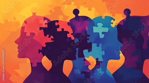 The Power of Unity: A Colorful Abstract Illustration of Interconnectedness