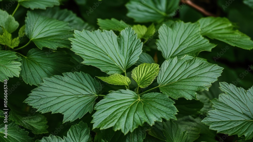 A close-up of vibrant green leaves showcasing their texture and shape. A close-up of vibrant green leaves showcasing their texture and shape.