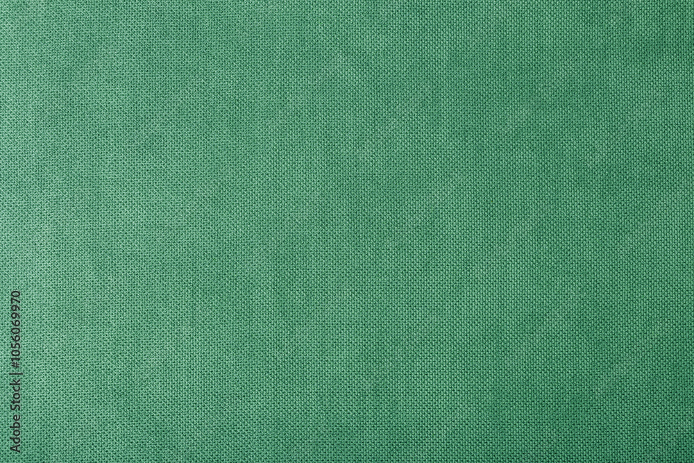 Fototapeta premium macro texture fabric of large binding for sewing green background color