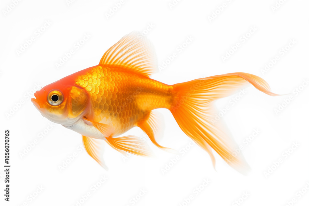 Goldfish isolated on white background Goldfish isolated on white background