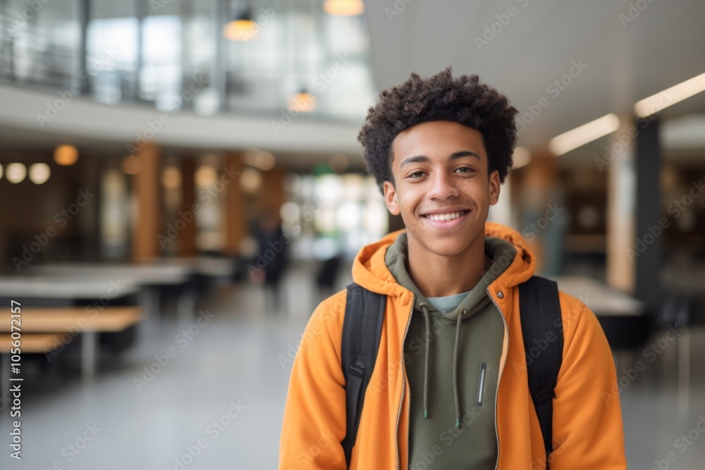 Smiling portrait of a young male student Smiling portrait of a young male student