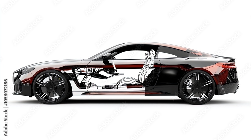 Futuristic Concept Car with Transparent Design Showcasing Luxurious Interior and Advanced Tech: Perfect Poster for Modern Automotive Enthusiasts' Interiors Futuristic Concept Car with Transparent Design Showcasing Luxurious Interior and Advanced Tech: Perfect Poster for Modern Automotive Enthusiasts' Interiors