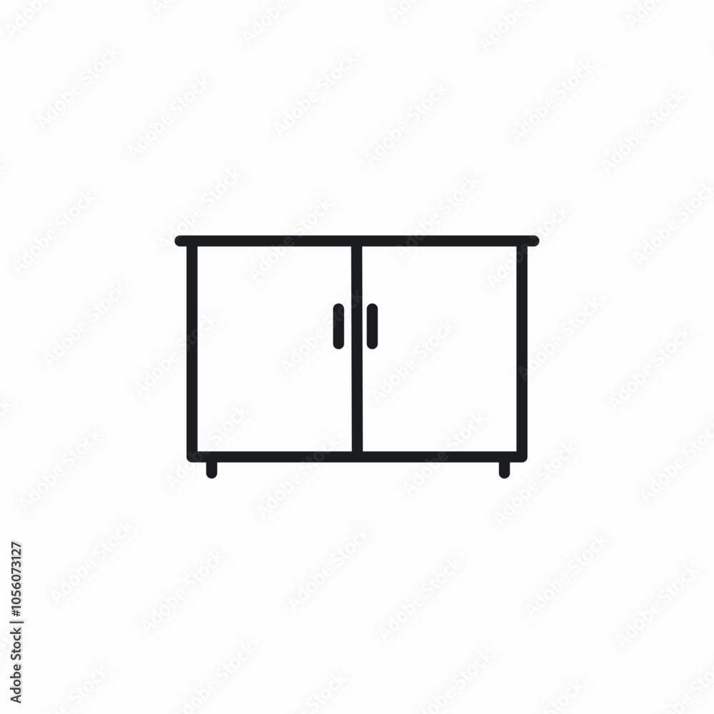 cabinet closet icon sign vector cabinet closet icon sign vector