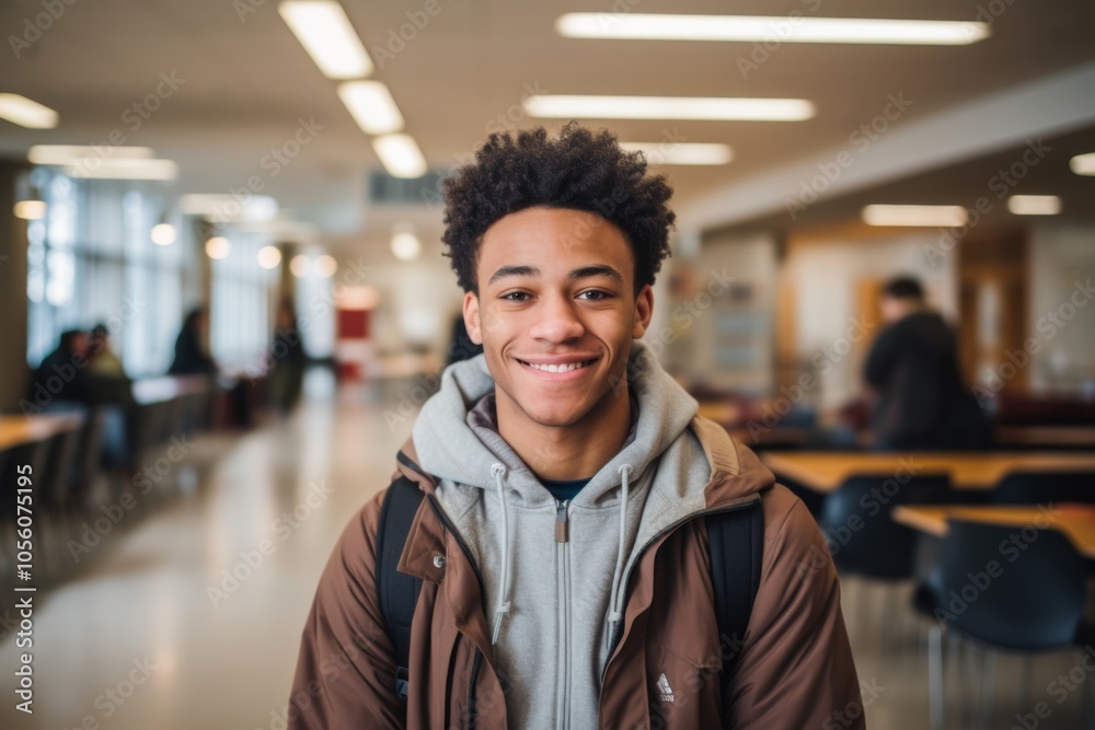 Smiling portrait of a young male student Smiling portrait of a young male student