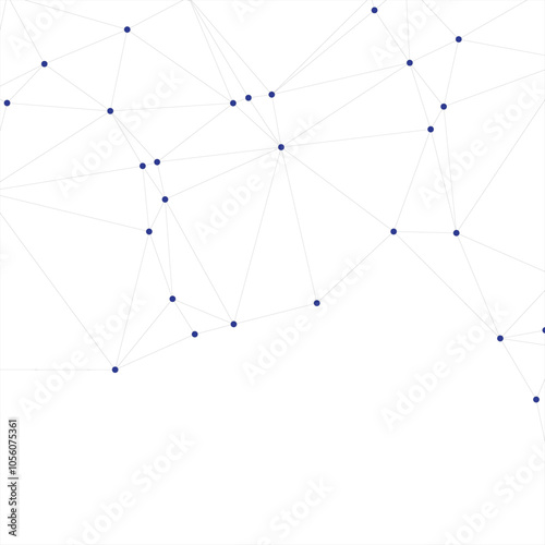 Abstract Geometric Network Pattern with Connected Dots and Lines – Minimalist Digital Background, Perfect for Technology-Themed Designs, Web Structures, Neural Networks, and Modern Digital Art Concept