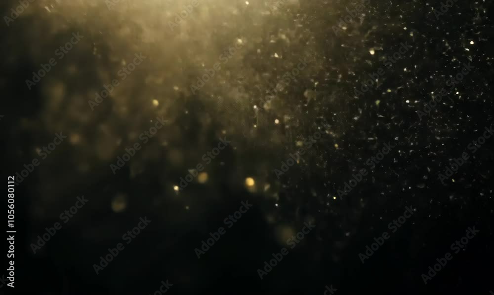 ethereal floating dust particles with a shimmering glow