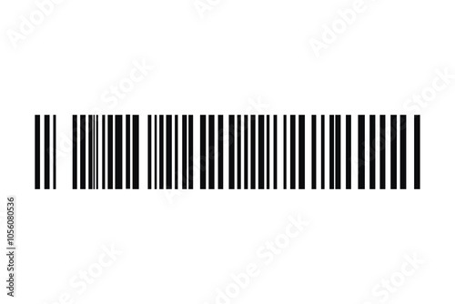 Barcode isolated on white background. Code stripes sticker. Barcode labels, customers qr code