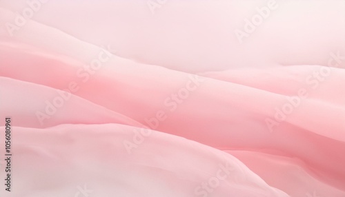 Delicate pink fabric drapes softly.
