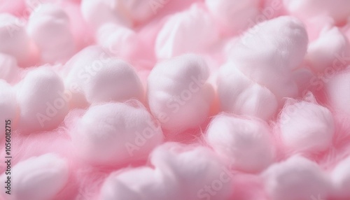 Soft, fluffy white cotton balls