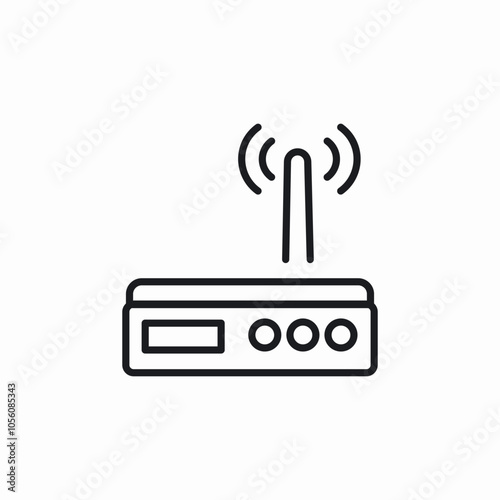 wifi router internet icon sign vector