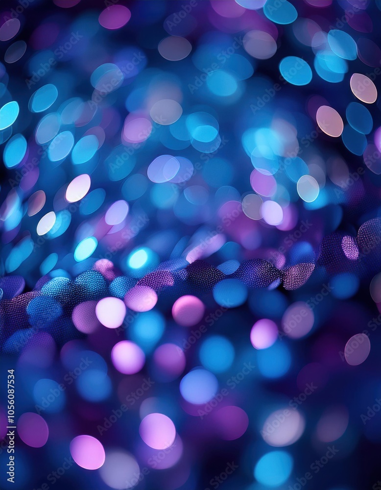 Brightly colored lights are scattered on a dark surface Brightly colored lights are scattered on a dark surface