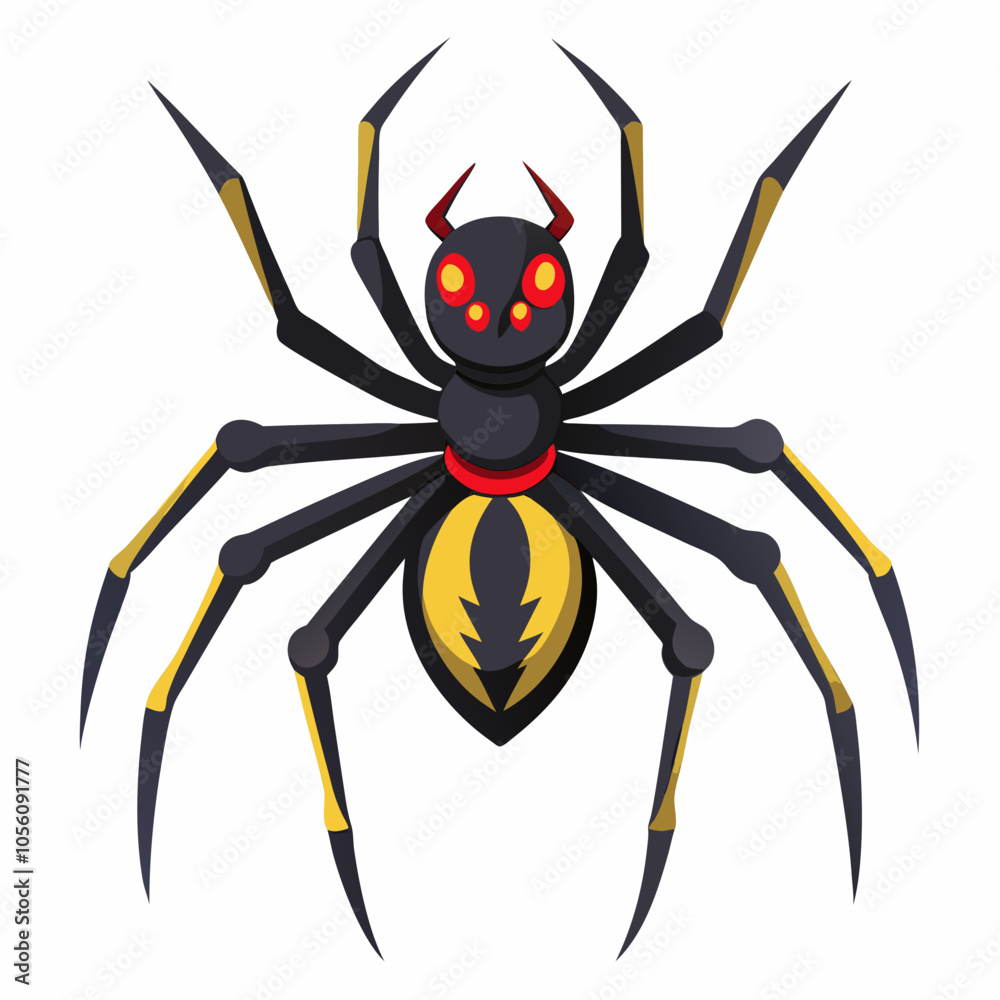 Obraz premium spider on a white background