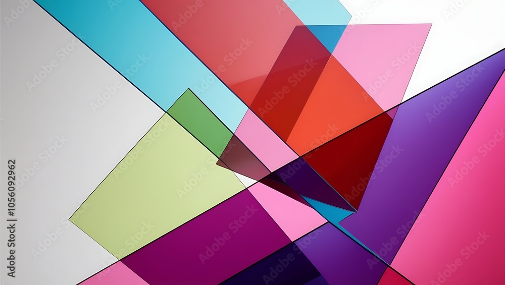 Abstract colorful geometric background. Generative Ai. Abstract colorful geometric background. Generative Ai.