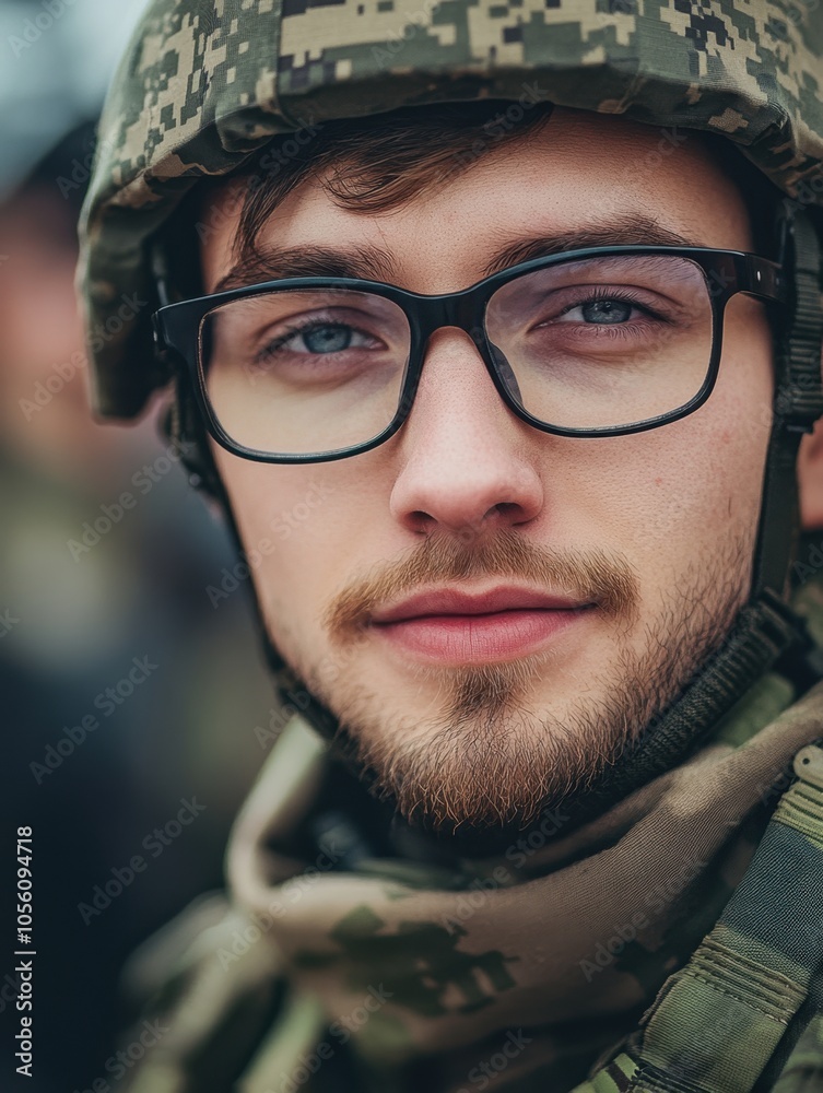 Military Soldier in Camouflage Uniform Military Soldier in Camouflage Uniform