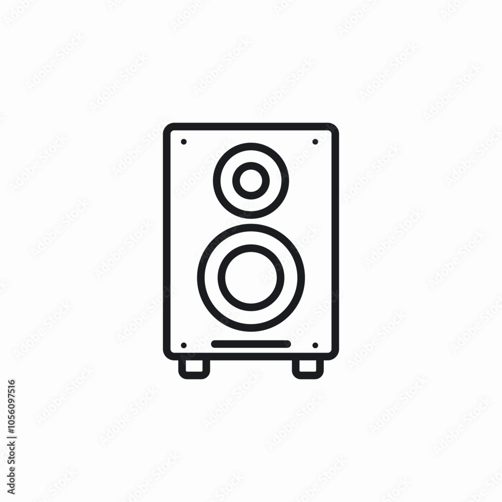 loudspeaker music icon sign vector loudspeaker music icon sign vector