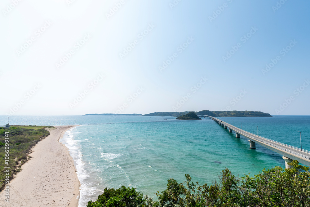 Fototapeta premium 角島大橋 山口県下関市