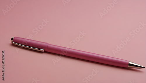 pink pen in a isolated background