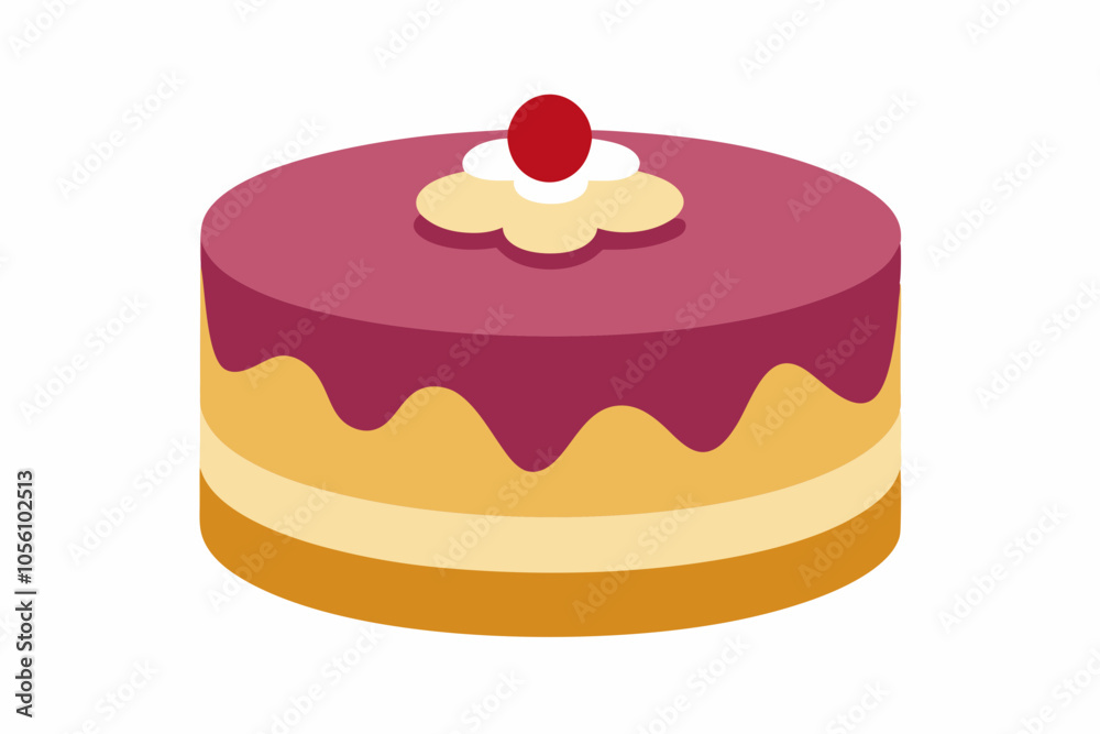 Delicious Cake Icon Isolated Vector Illustration Delicious Cake Icon Isolated Vector Illustration