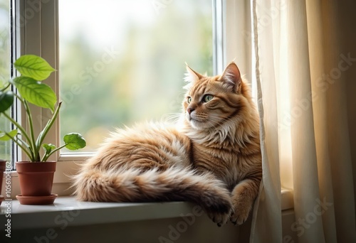 cat in window