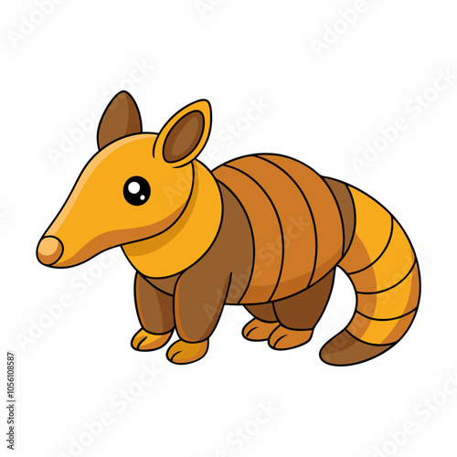 Cute Anteater Clipart - Adorable Cartoon Animal Vector Illustration