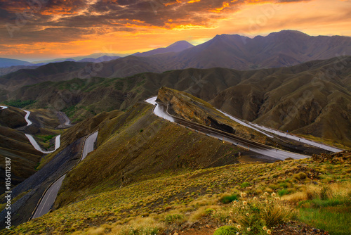Il passo Tizi n'Tichka, nelle montagne dell' Alto Atlante in Marocco