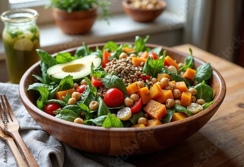 salad with beans